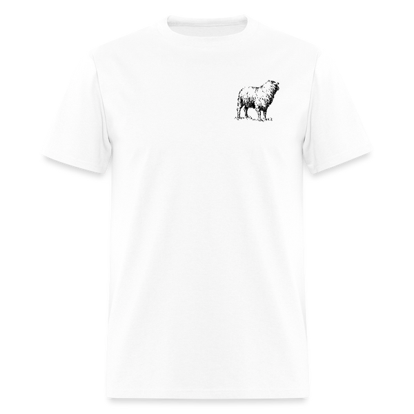 He Left The 99 T Shirt - white