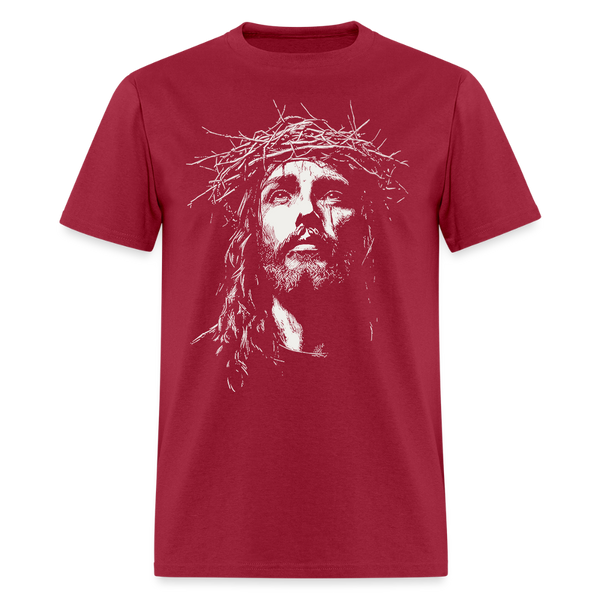 Christian Jesus T Shirt - dark red