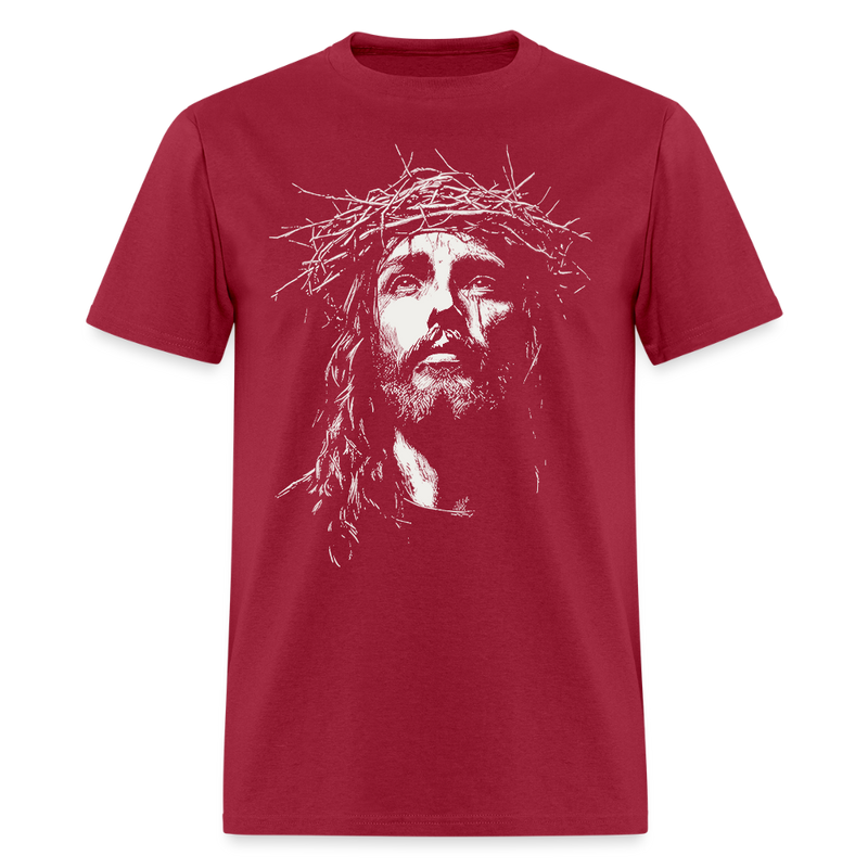 Christian Jesus T Shirt - dark red