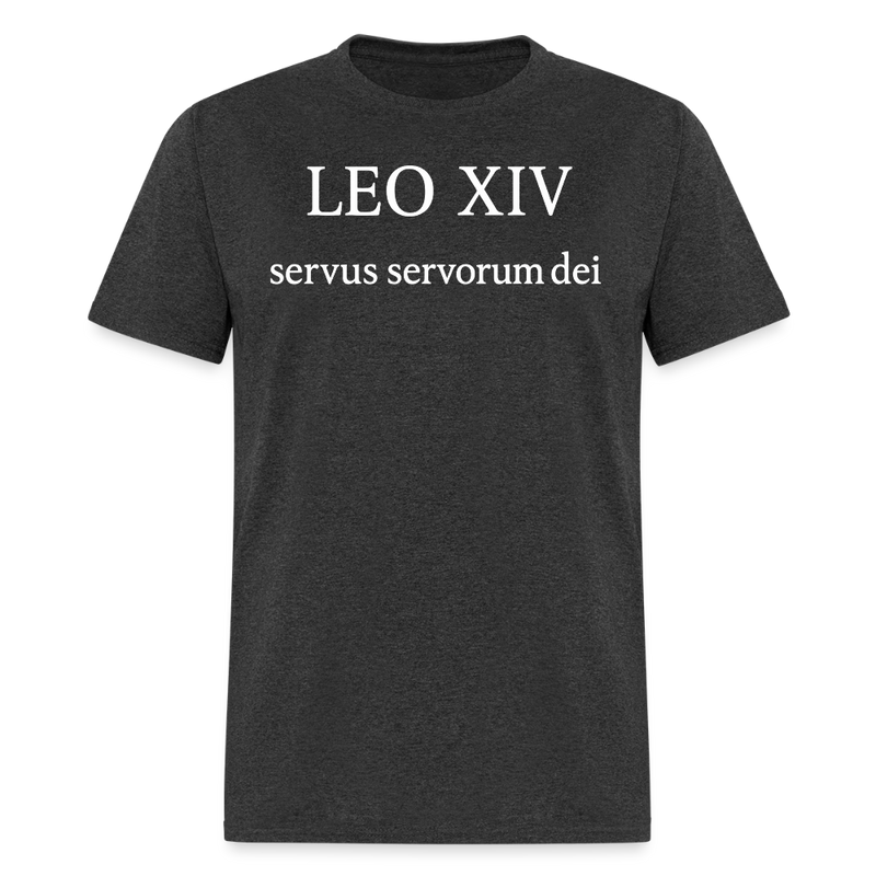 LEO XIV Servus T Shirt - heather black