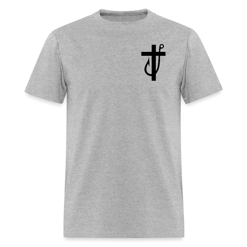 Jesus Made Me a Fisherman T Shirt - heather gray