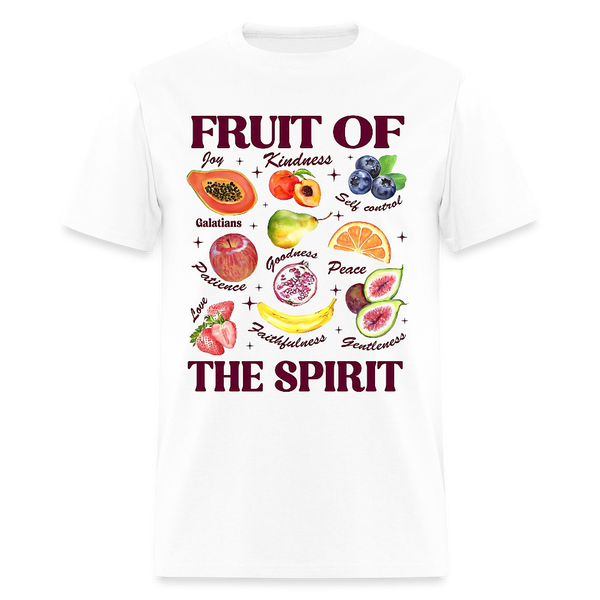 Boho Christian Shirt Fruits of the Spirit T Shirt - white