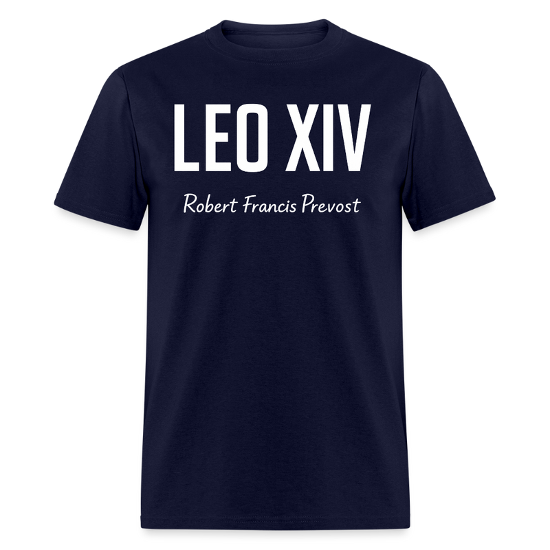 Leo XIV Robert T Shirt - navy
