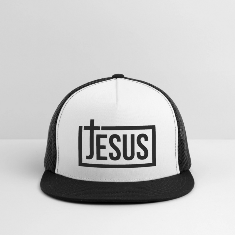 Jesus Trucker Hat - white/black