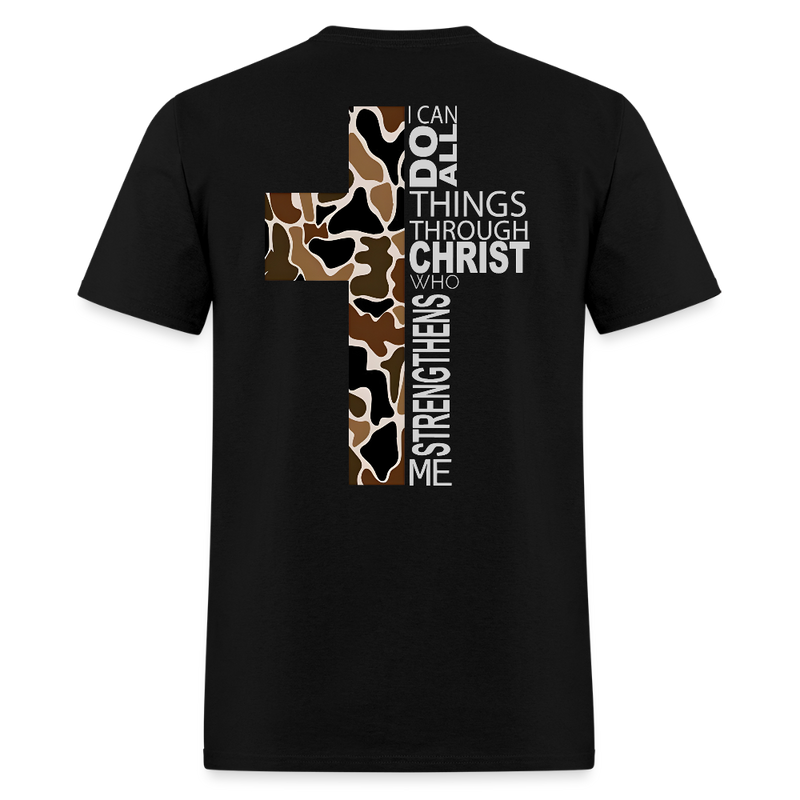 I Can Do All Things Through Christ Who Strengthens Me T Shirt - black