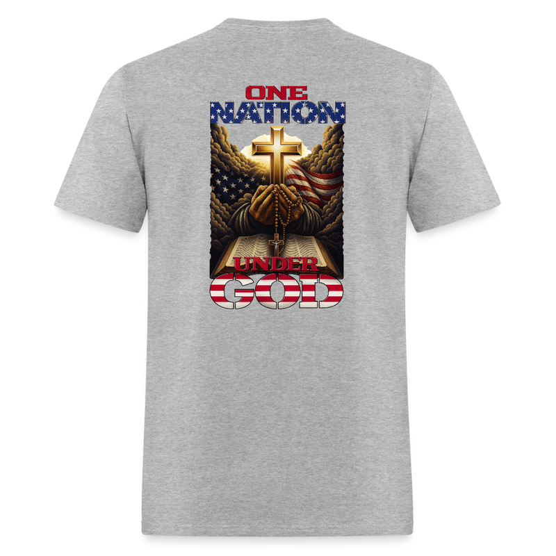 One Nation, Under God - heather gray