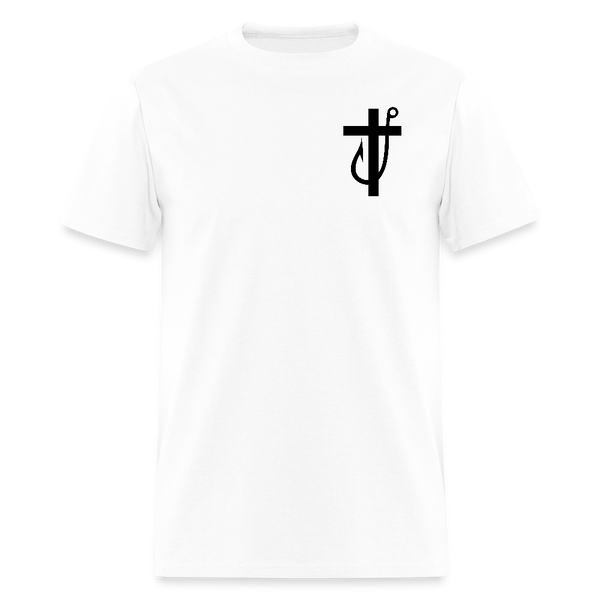 Jesus Made Me a Fisherman T Shirt - white