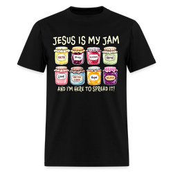 Jesus Is My Jam T Shirt - black