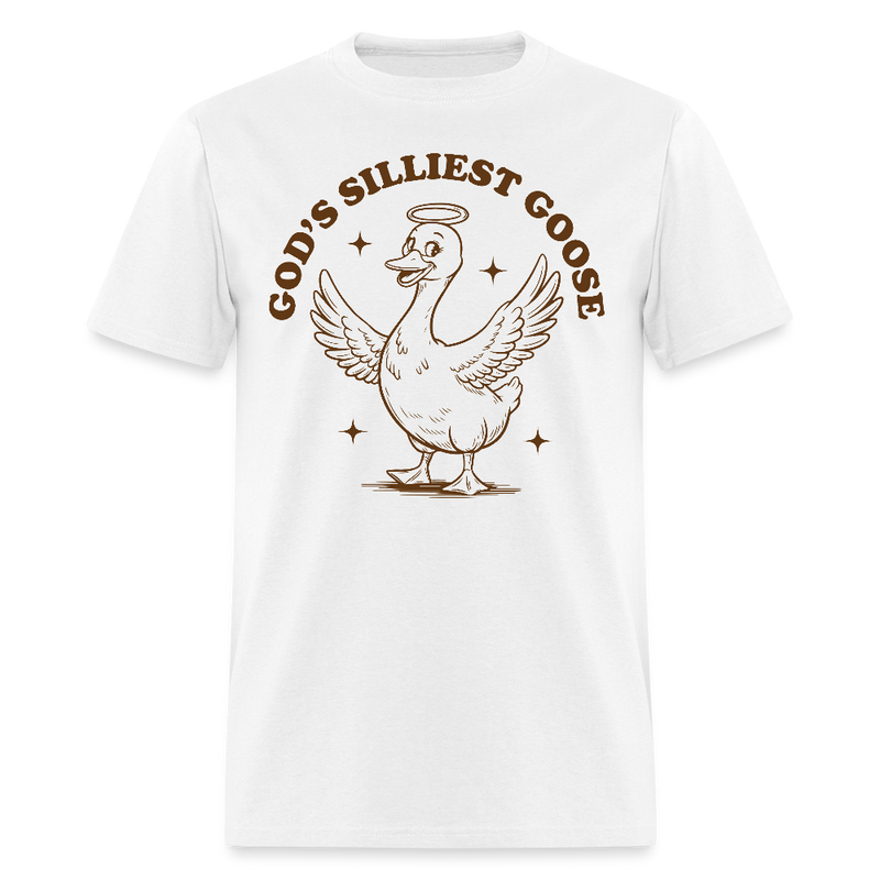 God's Silliest Goose T Shirt - white