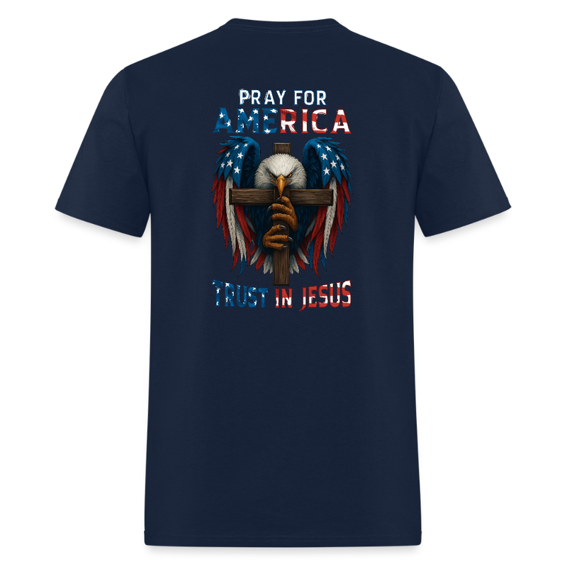 Pray for America, Trust in Jesus - navy