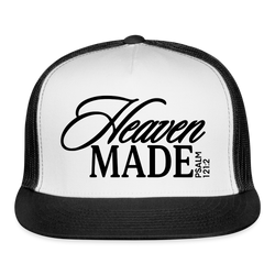Heaven Made Psalm 121:2 Trucker Hat - white/black