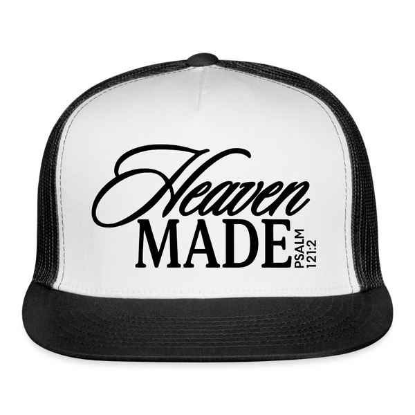 Heaven Made Psalm 121:2 Trucker Hat - white/black
