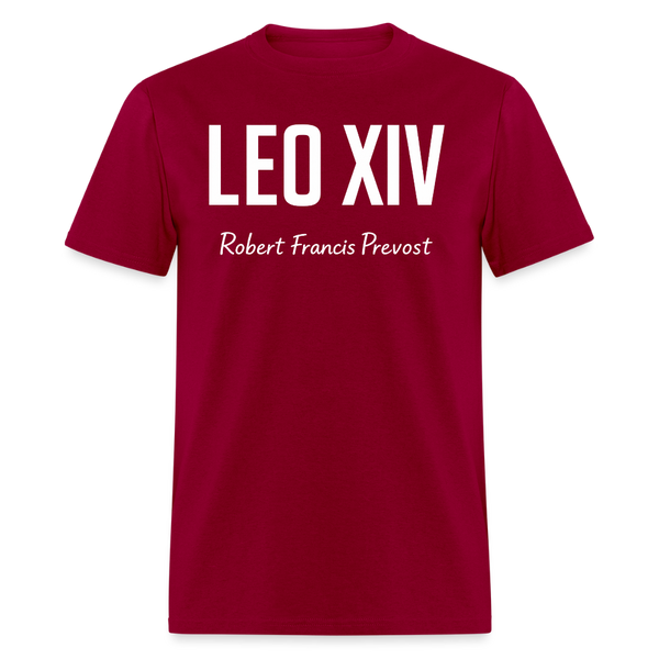 Leo XIV Robert T Shirt - dark red