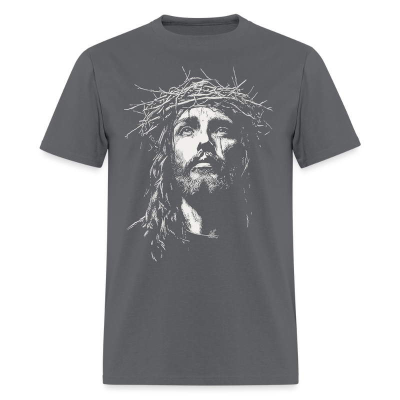 Christian Jesus T Shirt - charcoal