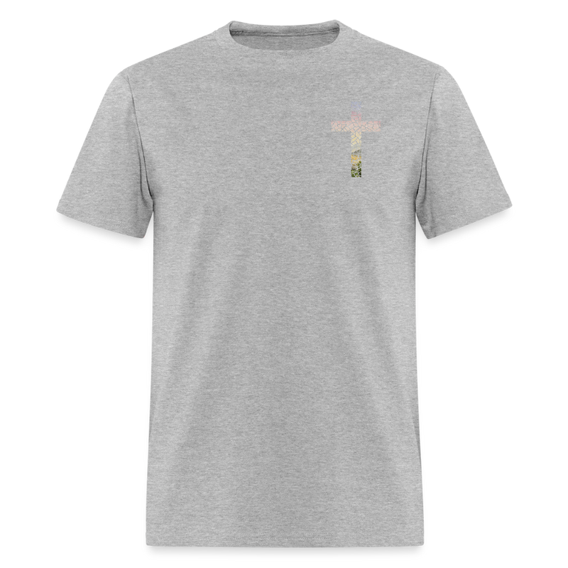 God Turns Broken Pieces Into Masterpieces Bright T Shirt - heather gray