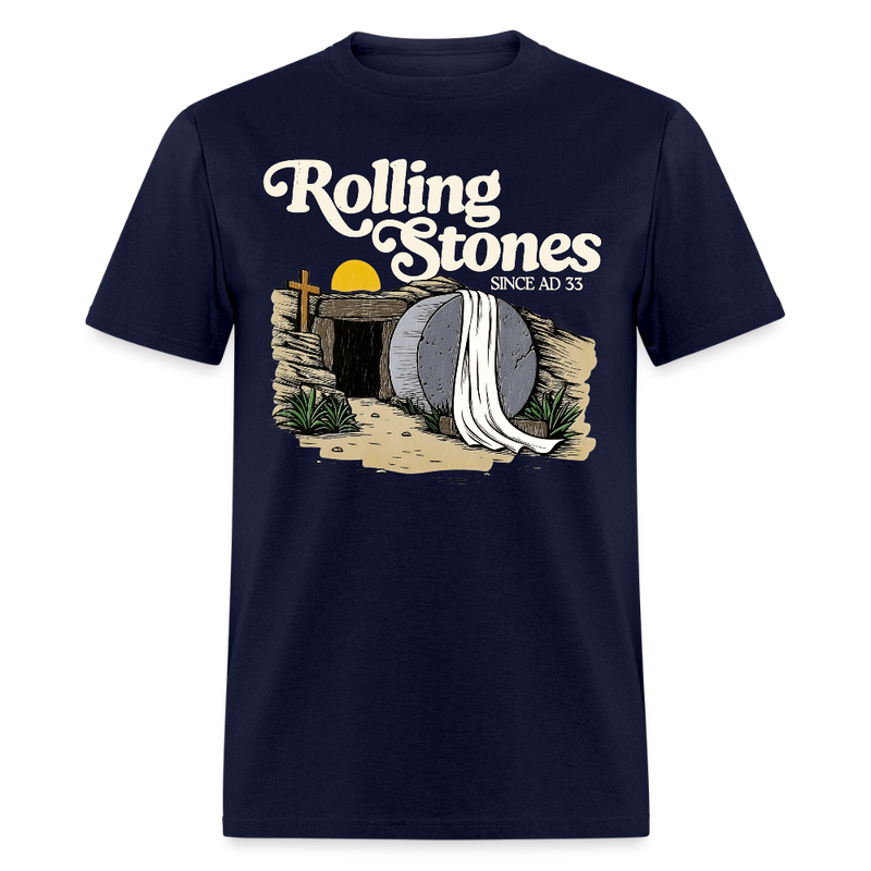 Rolling Stones Since AD 33 T Shirt - navy