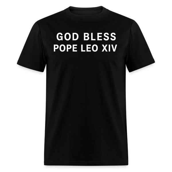 God Bless Pope Leo XIV T Shirt - black
