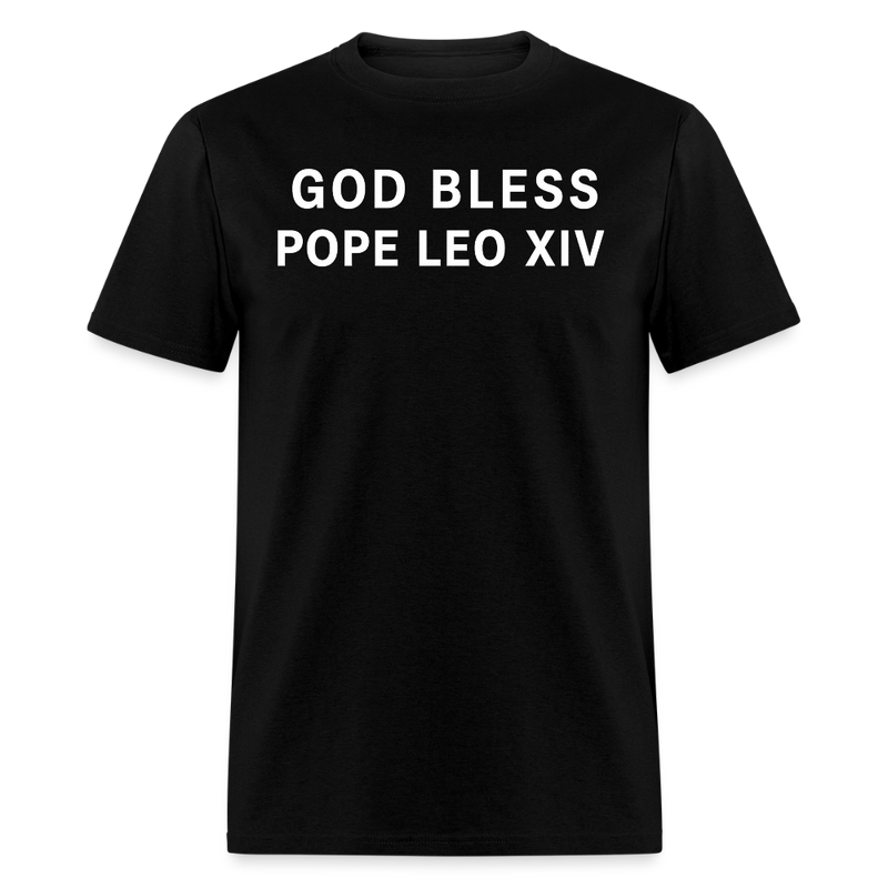 God Bless Pope Leo XIV T Shirt - black