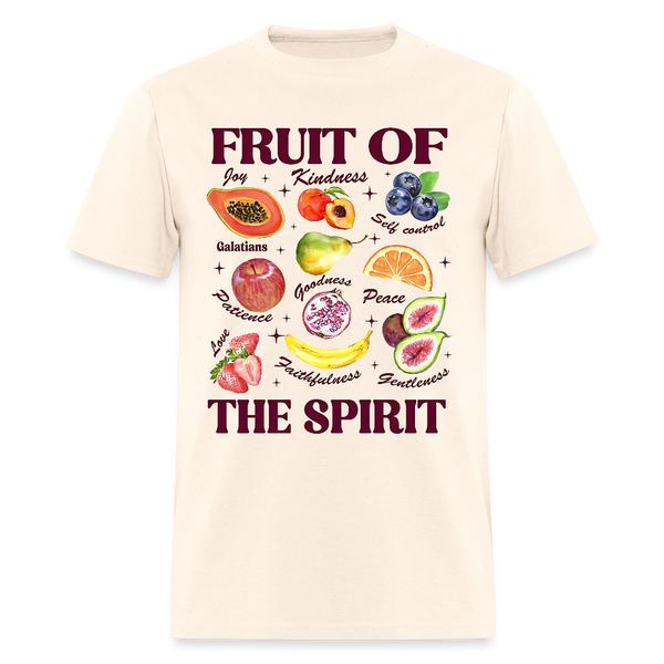 Boho Christian Shirt Fruits of the Spirit T Shirt - natural