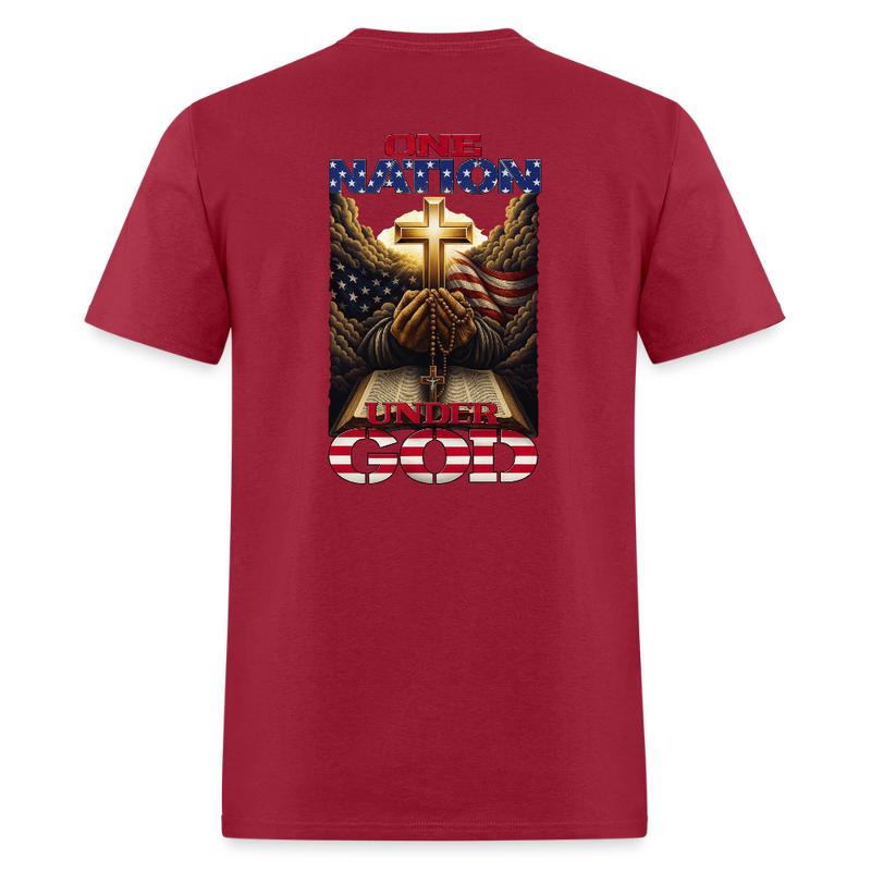 One Nation, Under God - dark red