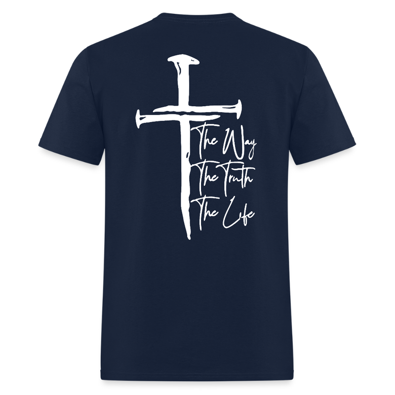 The Way, The Truth, The Life T Shirt - navy