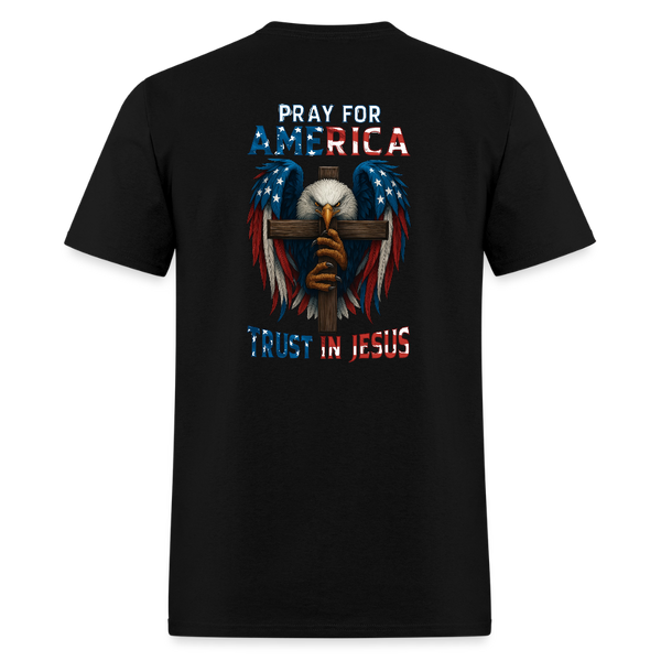 Pray for America, Trust in Jesus - black