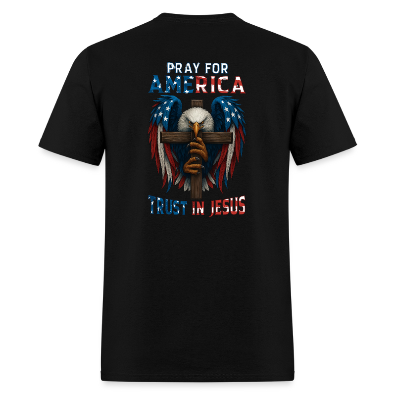 Pray for America, Trust in Jesus - black