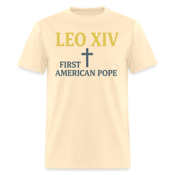 Leo XIV First American Pope T Shirt - natural