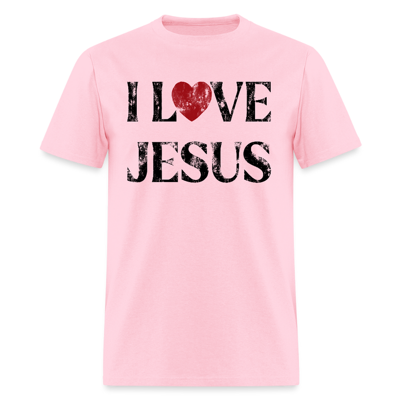 Vintage I Love Jesus T Shirt - pink