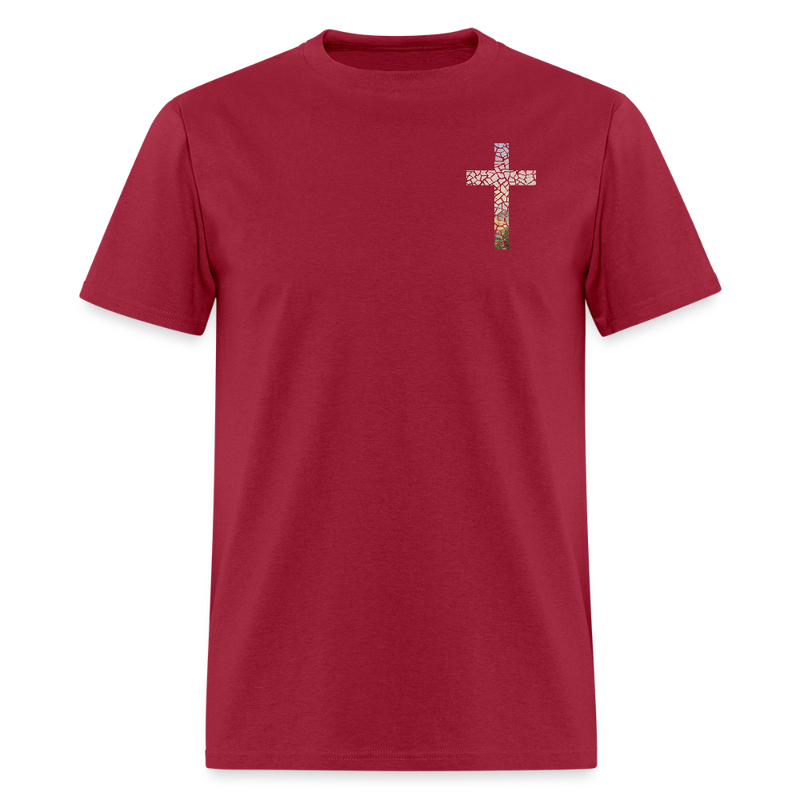 God Turns Broken Pieces Into Masterpieces Dark T Shirt - dark red