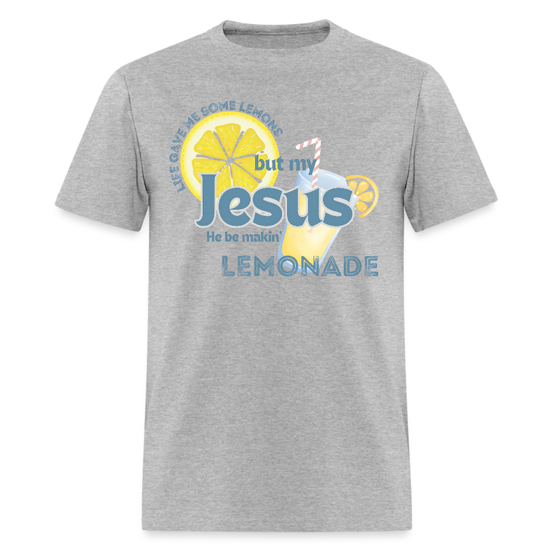 Life Gave Me Some Lemons But My Jesus T Shirt - heather gray