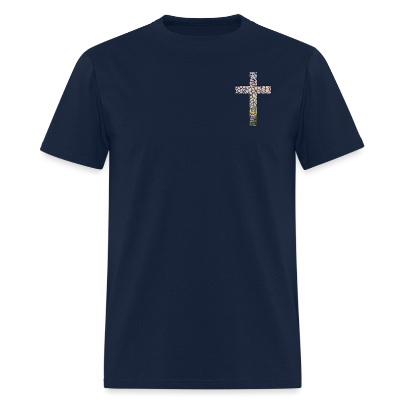 God Turns Broken Pieces Into Masterpieces Dark T Shirt - navy