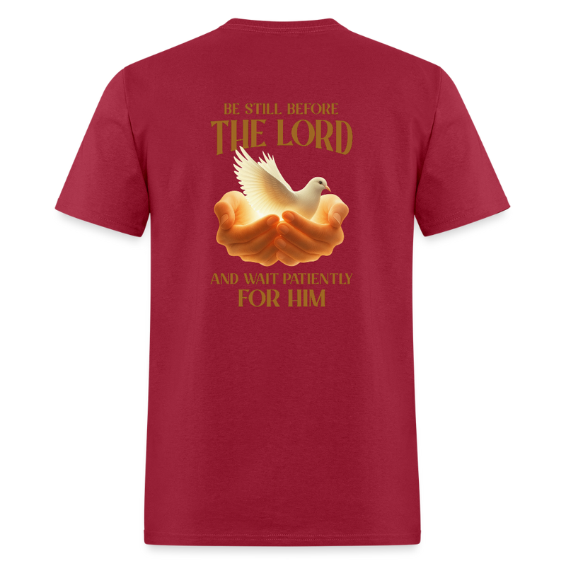Be Still before the Lord - dark red