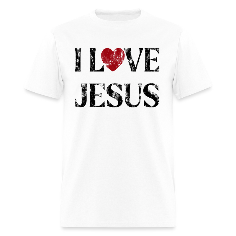 Vintage I Love Jesus T Shirt - white