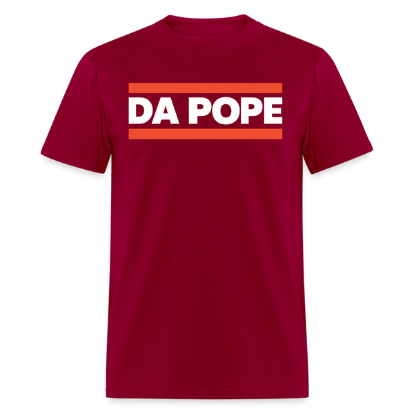 Da Pope T Shirt - dark red