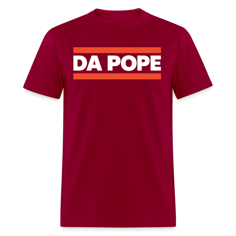 Da Pope T Shirt - dark red