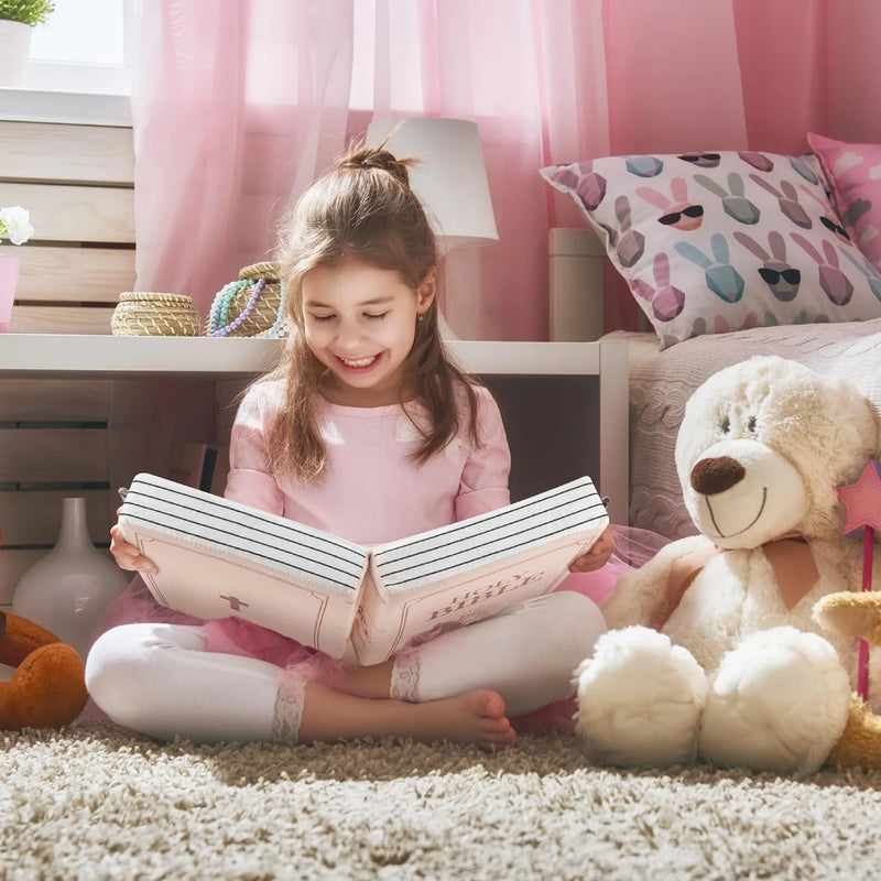 Holy Bible Pillow Plush – Book Shape with Bible Verses