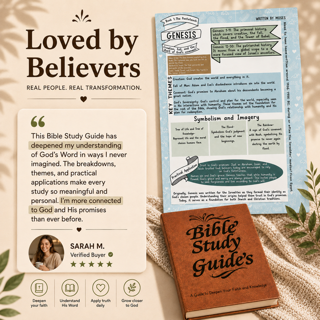 Bible Study Guide Journal – 66 Pages NEW