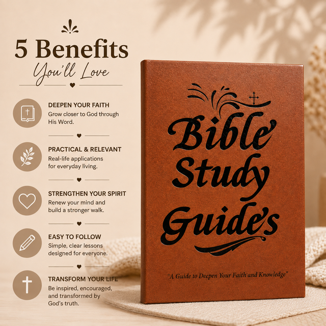 Bible Study Guide Journal – 66 Pages NEW