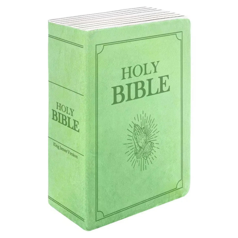 Holy Bible Pillow Plush – Book Shape with Bible Verses