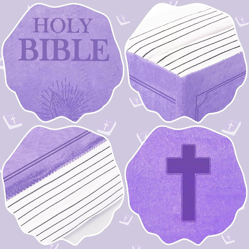 Holy Bible Pillow Plush – Book Shape with Bible Verses